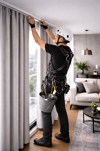 Lavori in fune su facciata condominiale – interventi in quota AXES