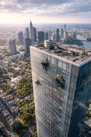 Lavori in fune su facciata condominiale – interventi in quota AXES